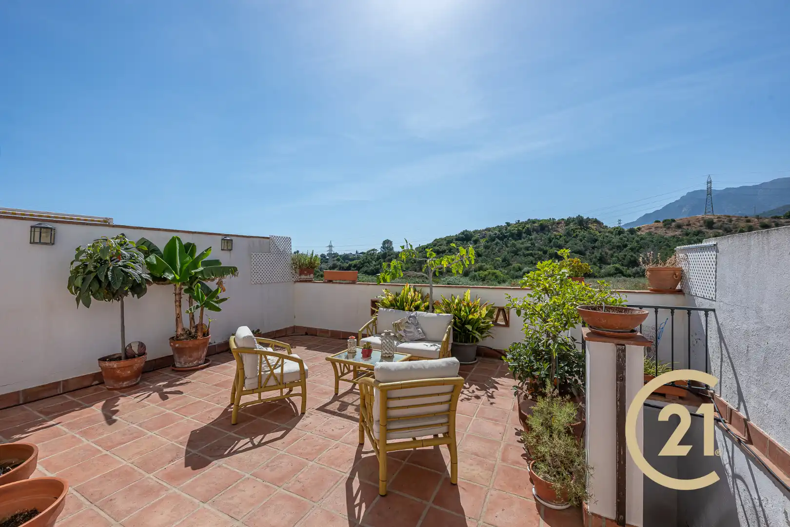 Terrassa de Casa adosada en venda en Marbella amb Aire condicionat, Jardí privat i Terrassa