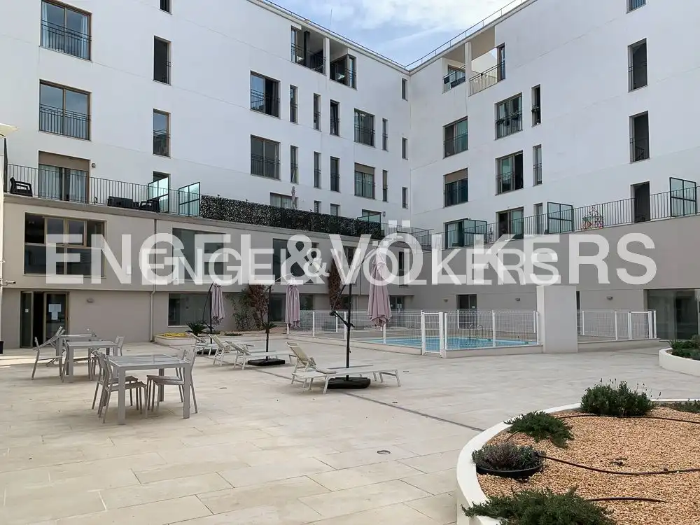 Terrasse von Wohnung zur Miete in Valencia mit Klimaanlage, Heizung und Privatgarten