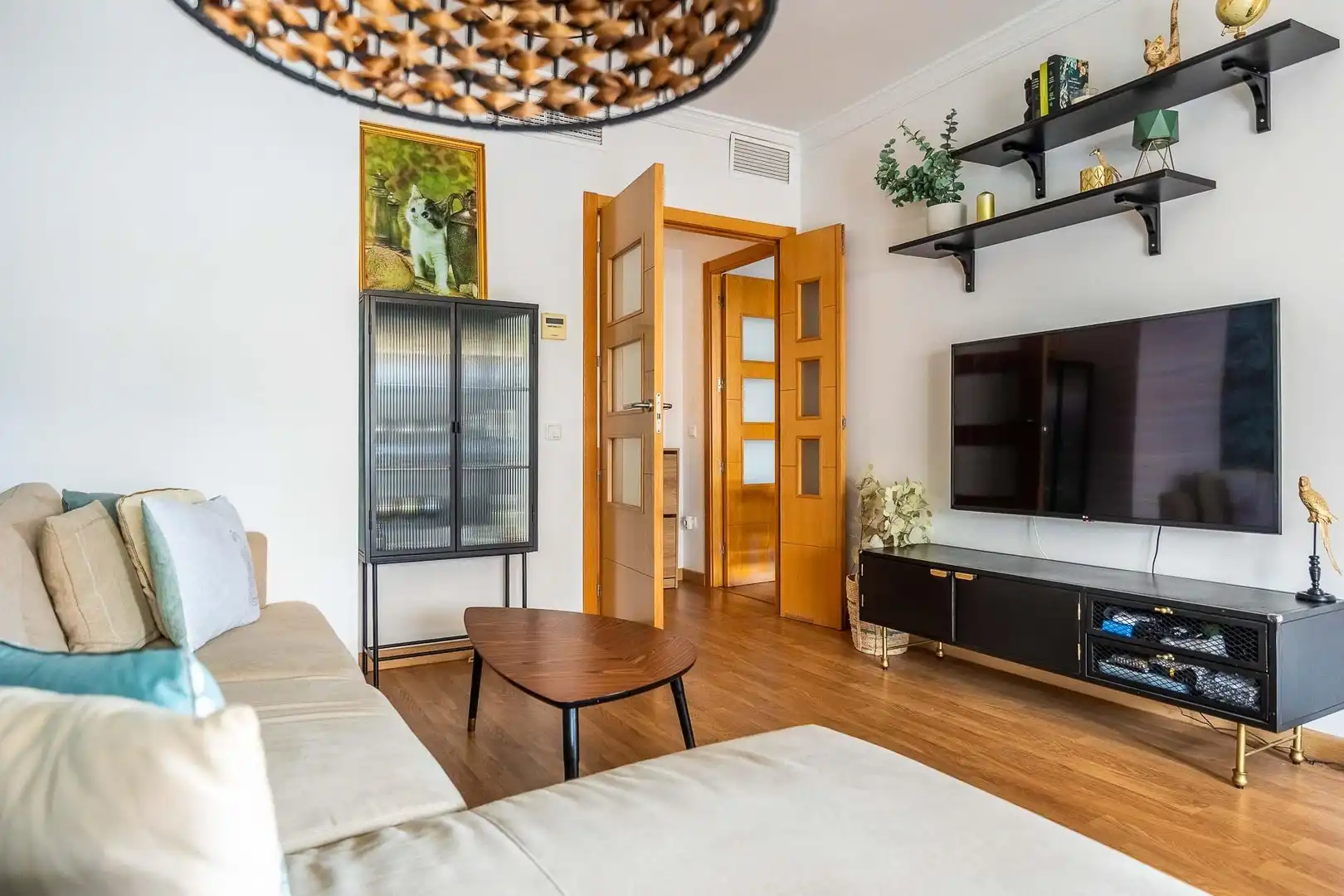 Sala de estar de Piso en venta en Mairena del Aljarafe con Aire acondicionado, Terraza y Trastero