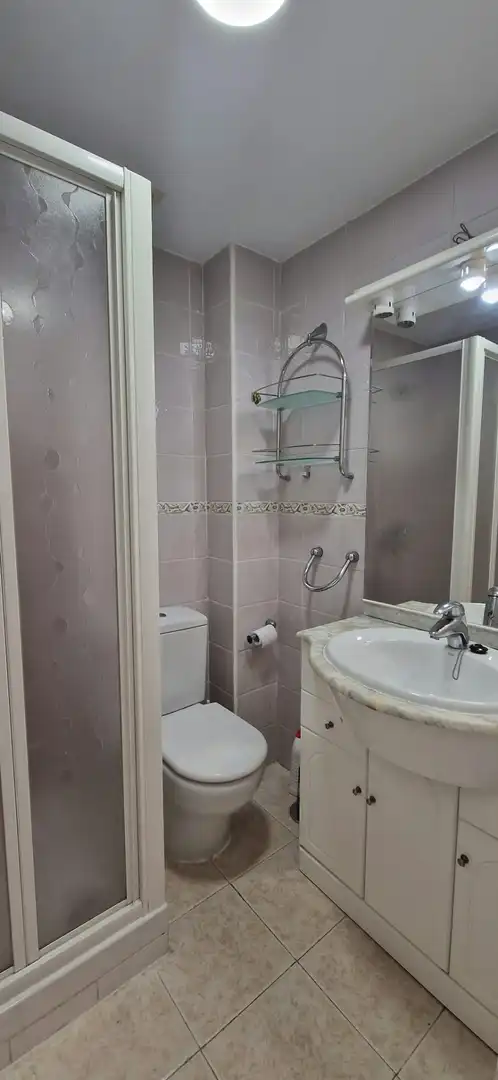 Bathroom of Flat for rent in Madrid  with Air Conditioner and Heating