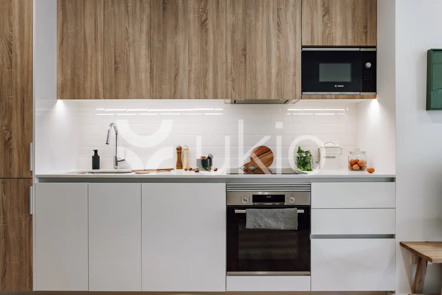 Kitchen of Apartments for rent in Barcelona  with Heating, Furnished and Oven