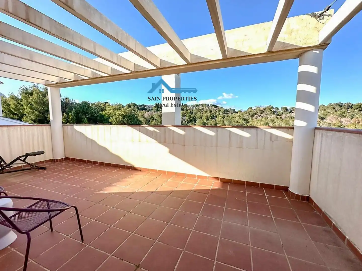 Terrace of Detached homes for sale in L'Alfàs del Pi  with Air Conditioner, Private garden and Storage room