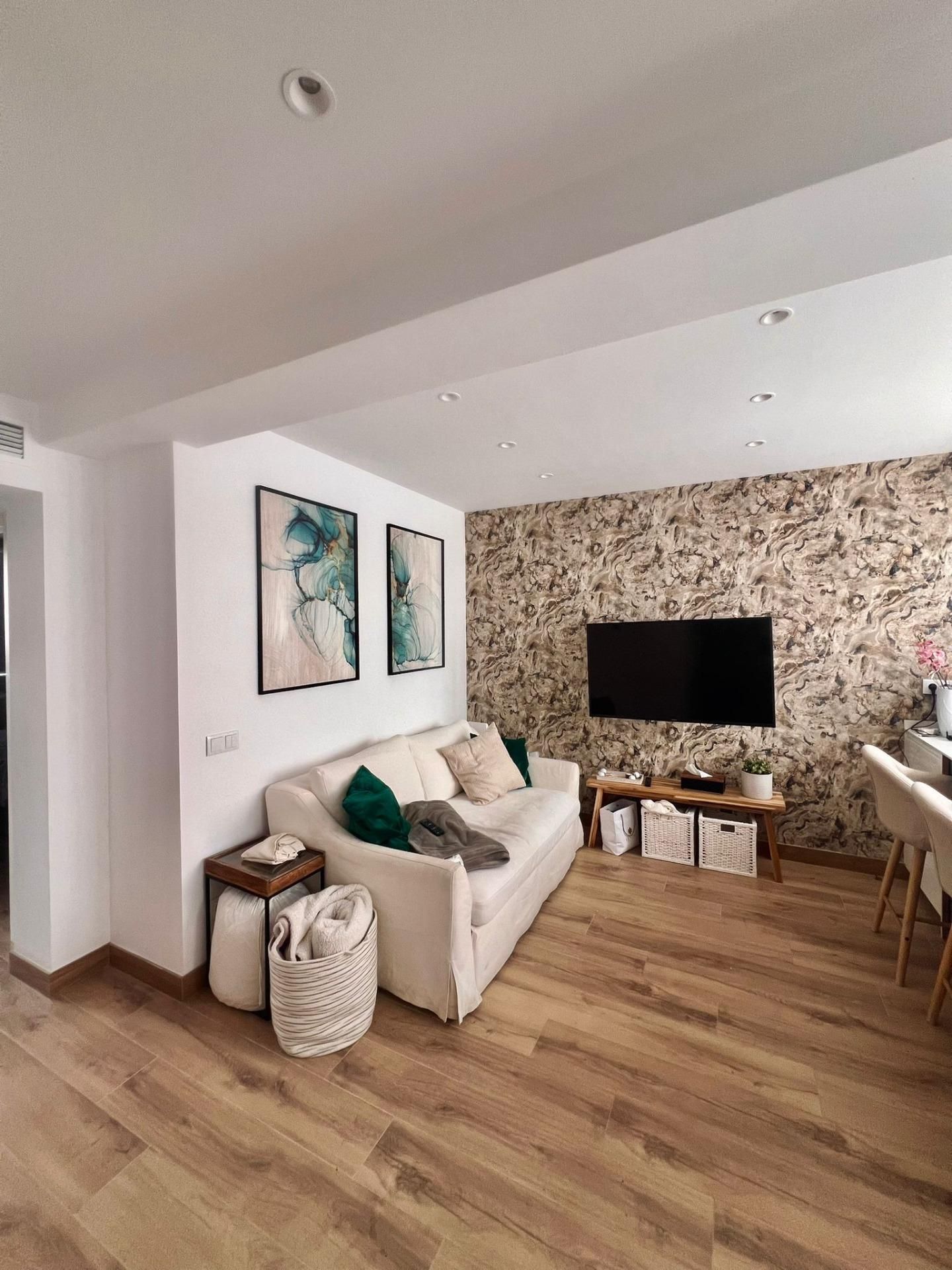 Sala de estar de Piso en venta en  Madrid Capital con Aire acondicionado y Trastero