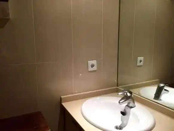Badezimmer von Wohnung zur Miete in Aisa mit Parkett, Abstellraum und Möbliert