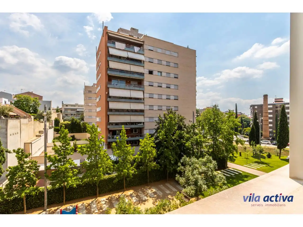 Vista exterior de Piso en venta en Terrassa con Aire acondicionado, Calefacción y Parquet