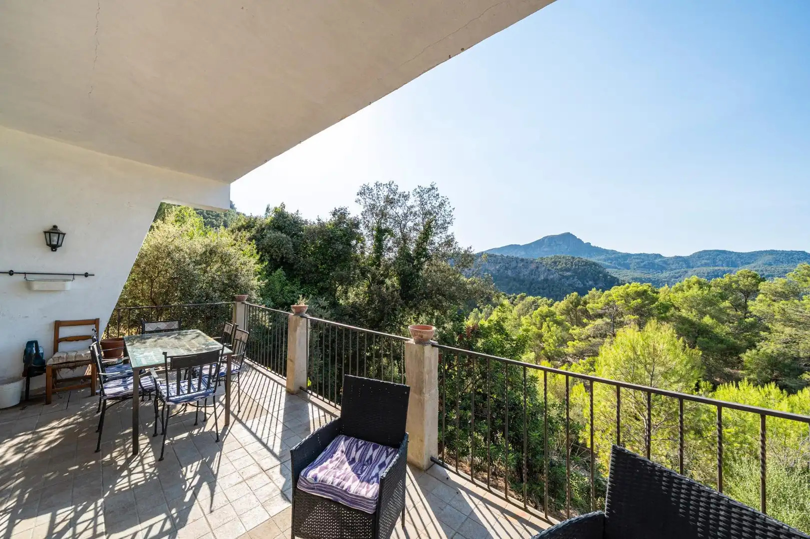 Terraza de Finca rústica en venta en Puigpunyent con Aire acondicionado, Calefacción y Jardín privado