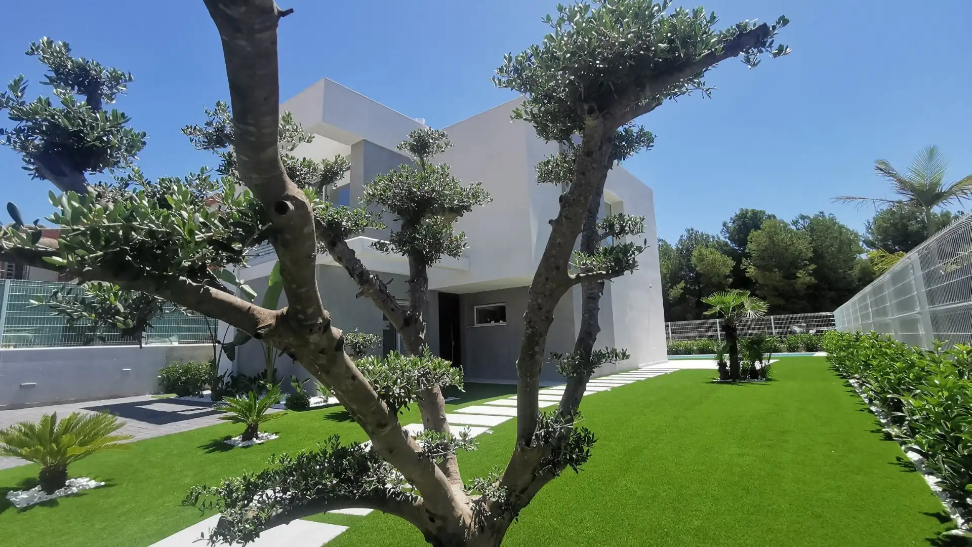 Jardín de Casa o chalet en venta en Finestrat con Aire acondicionado, Calefacción y Jardín privado
