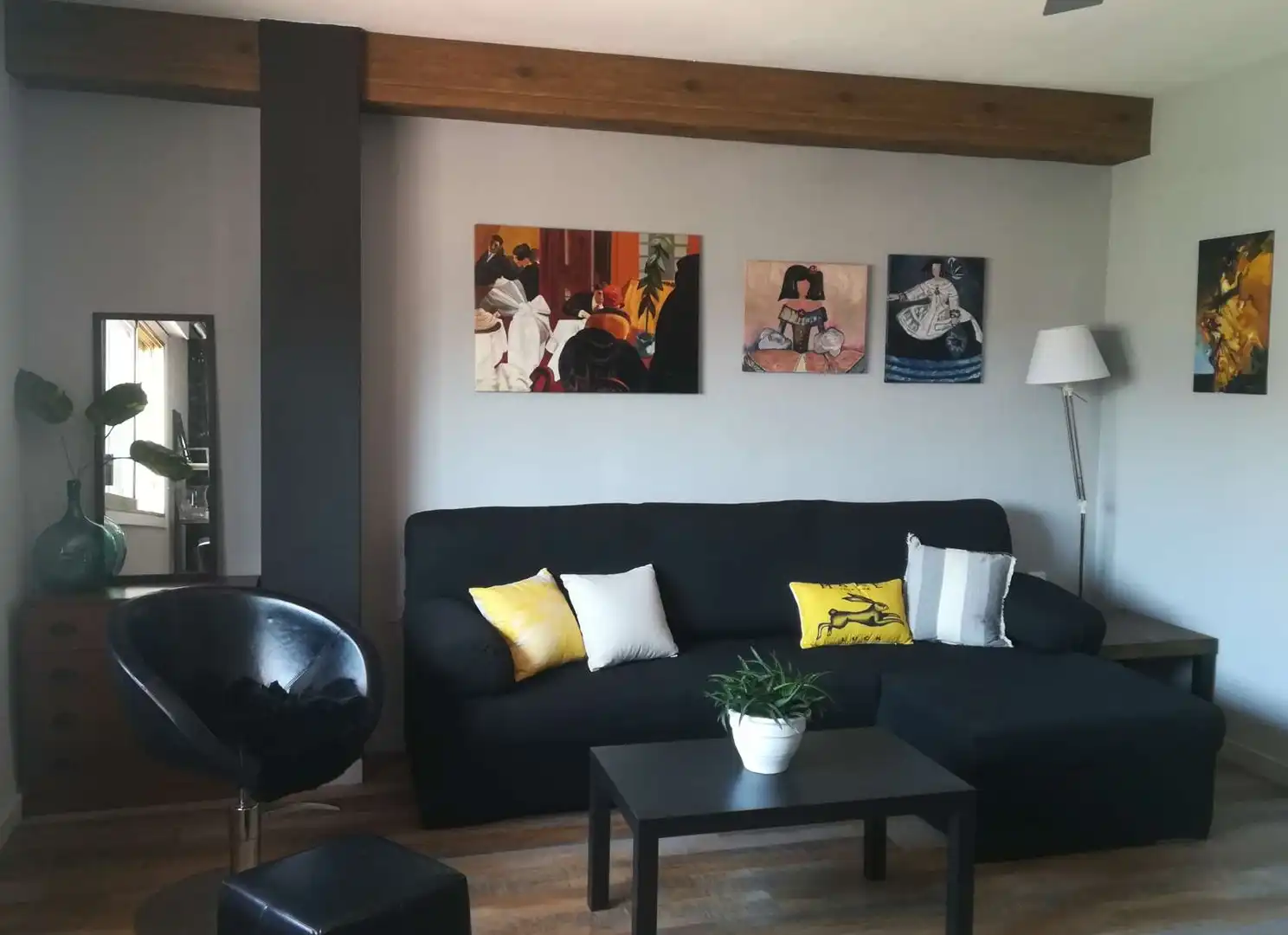 Living room of Apartments for share in Cartagena  with Air Conditioner, Terrace and Furnished