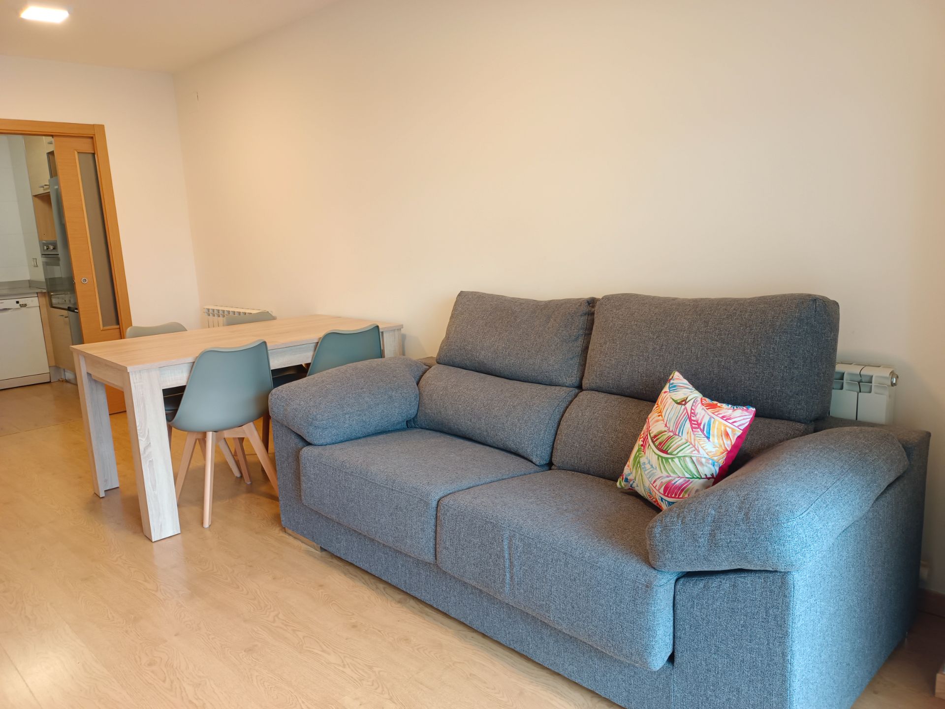 Sala d'estar de Apartament de lloguer en  Lleida Capital amb Aire condicionat, Calefacció i Jardí privat