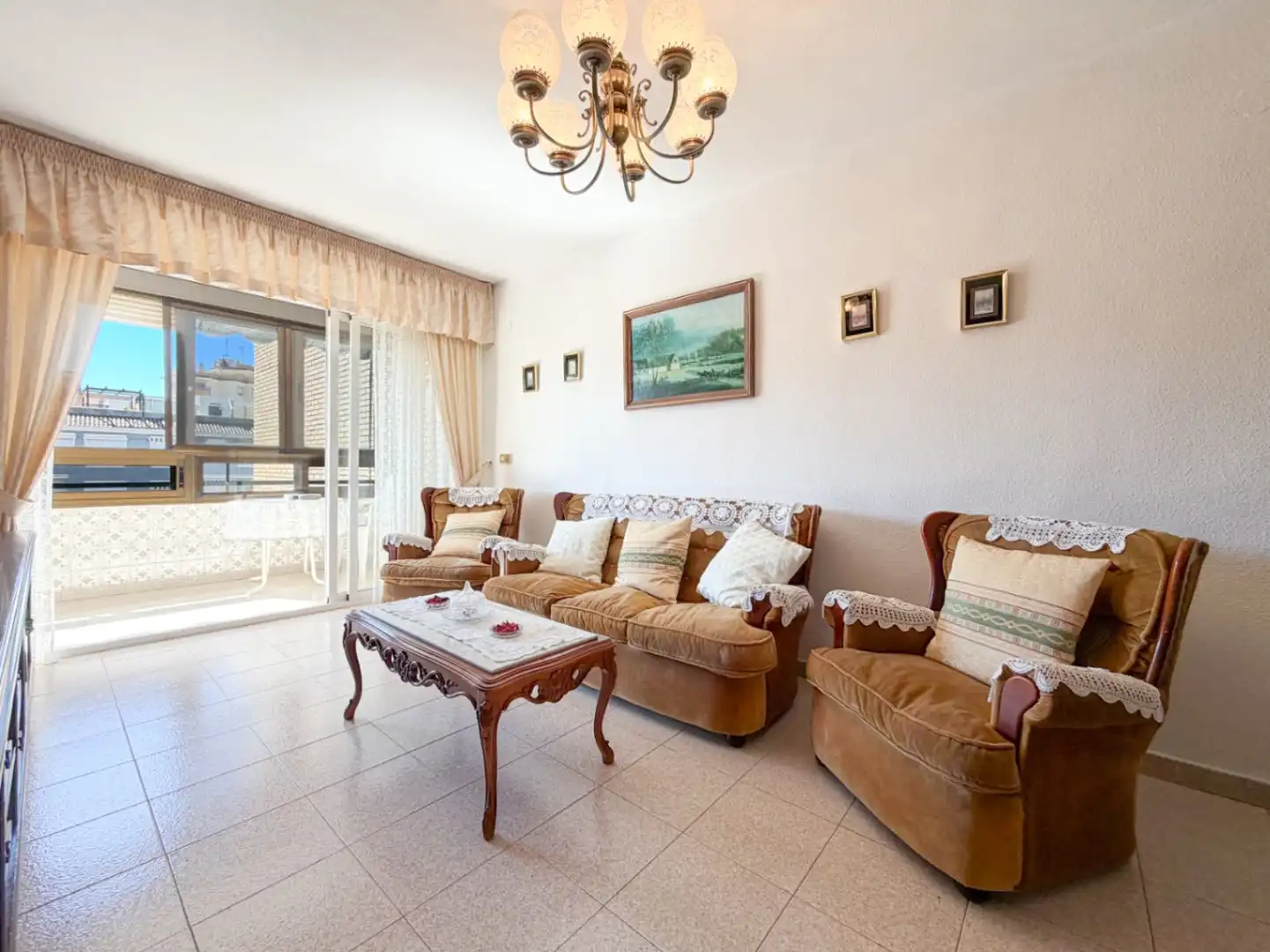 Sala de estar de Apartamento en venta en El Campello