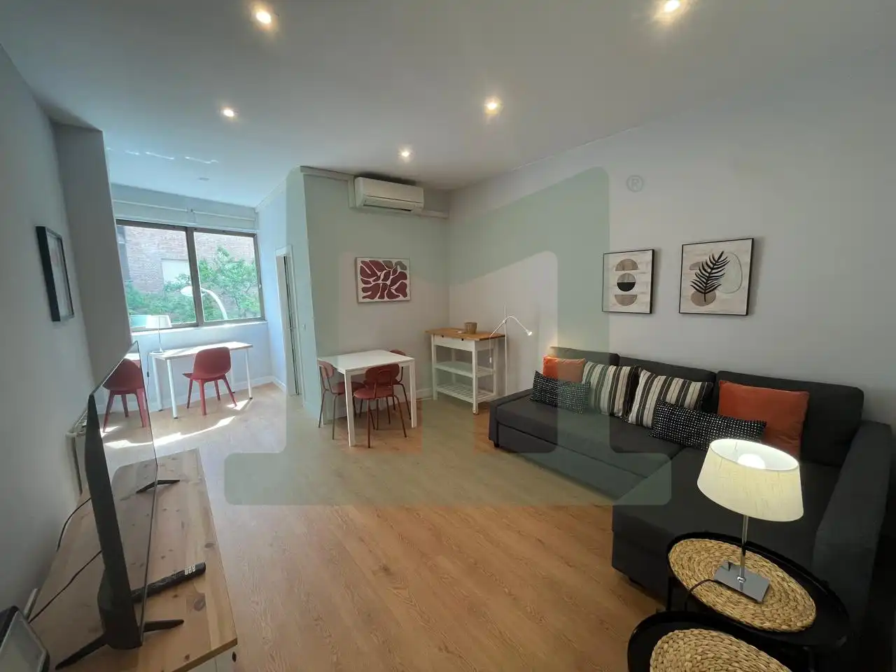 Sala de estar de Piso de alquiler en Madrid con Aire acondicionado y Amueblado