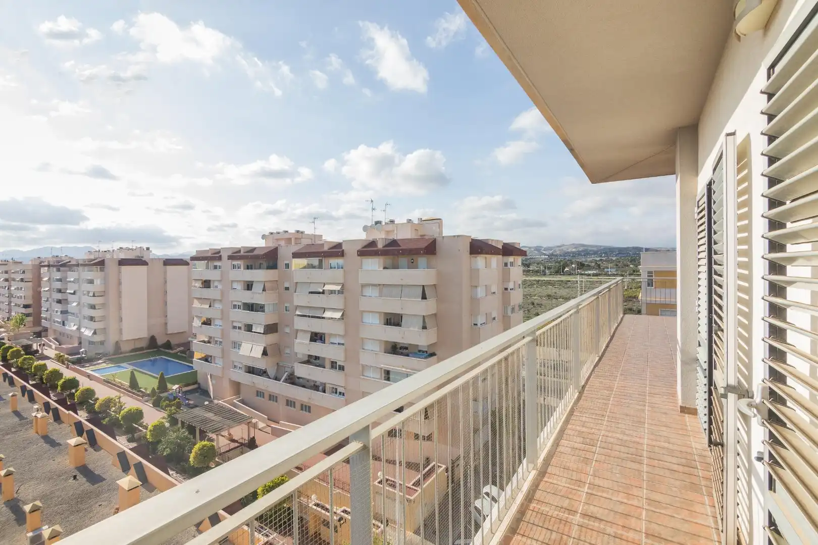 Terrasse von Dachboden zum Verkauf in Elche / Elx mit Klimaanlage, Heizung und Terrasse