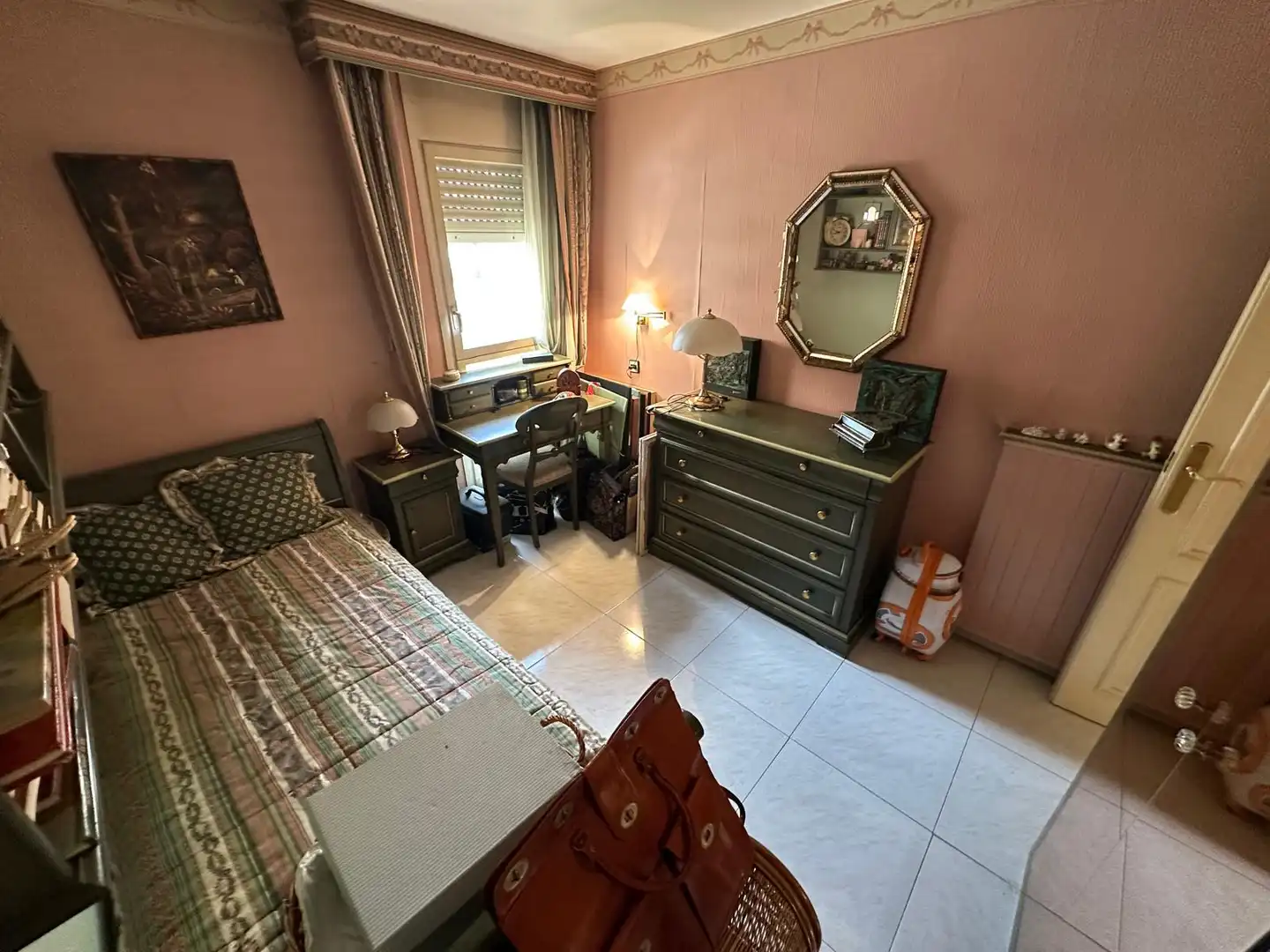Bedroom of Flat for sale in Barcelona  with Parquet flooring, Furnished and Oven