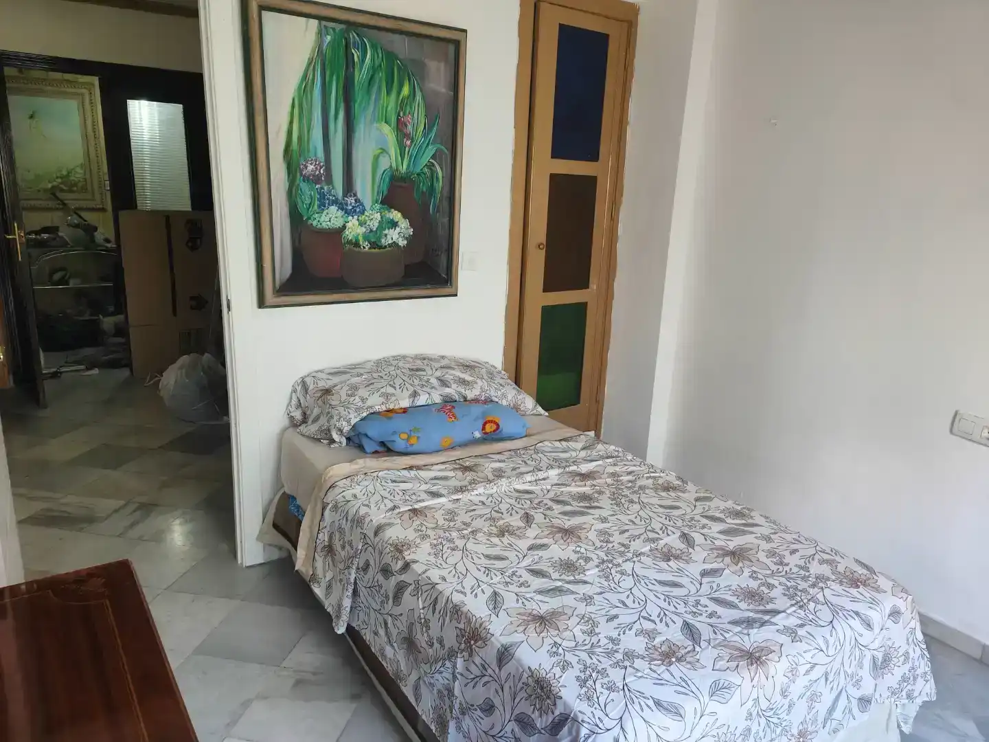 Schlafzimmer von Wohnung zur Miete in Cenes de la Vega mit Klimaanlage und Balkon