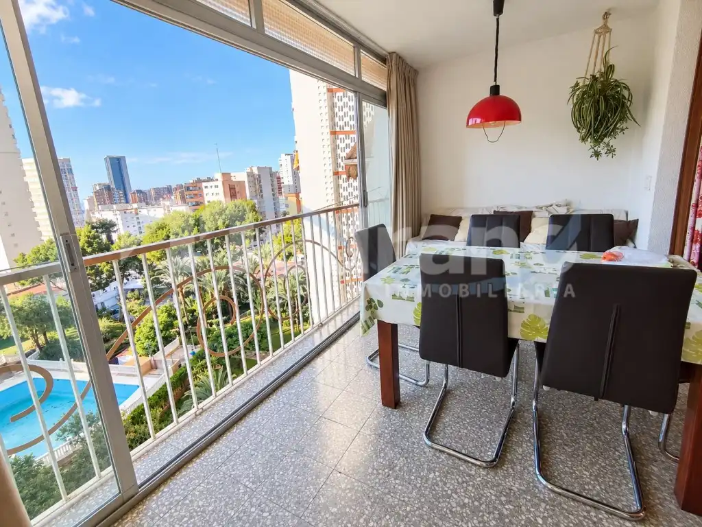 Terraza de Apartamento en venta en Benidorm con Terraza, Piscina y Piscina comunitaria