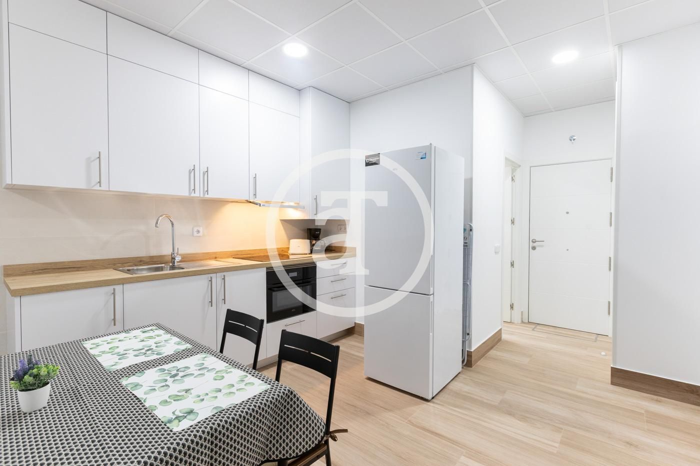 Kitchen of Study to rent in  Madrid Capital  with Heating, Furnished and Oven