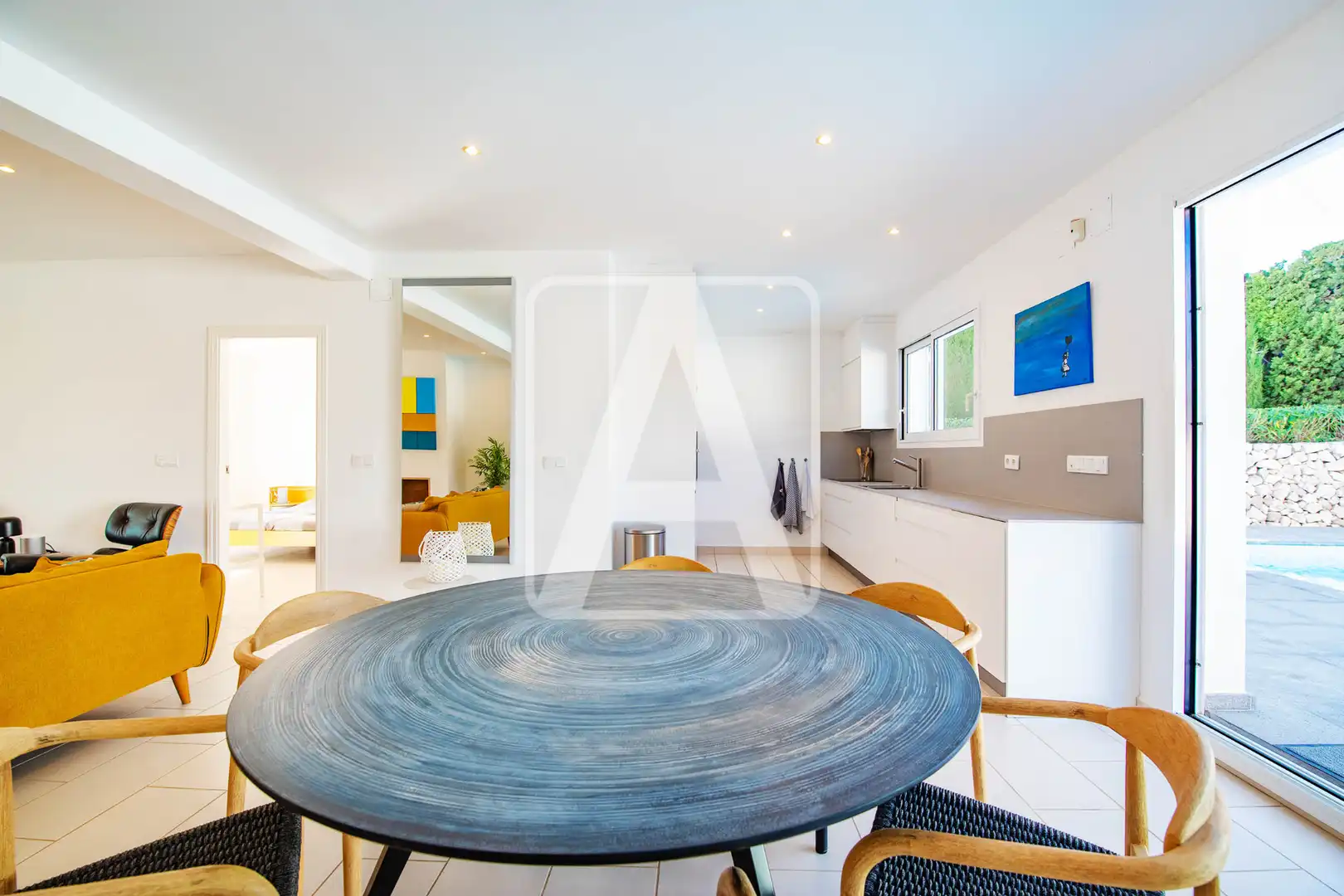 Comedor de Casa o chalet en venta en Benissa con Aire acondicionado, Calefacción y Jardín privado