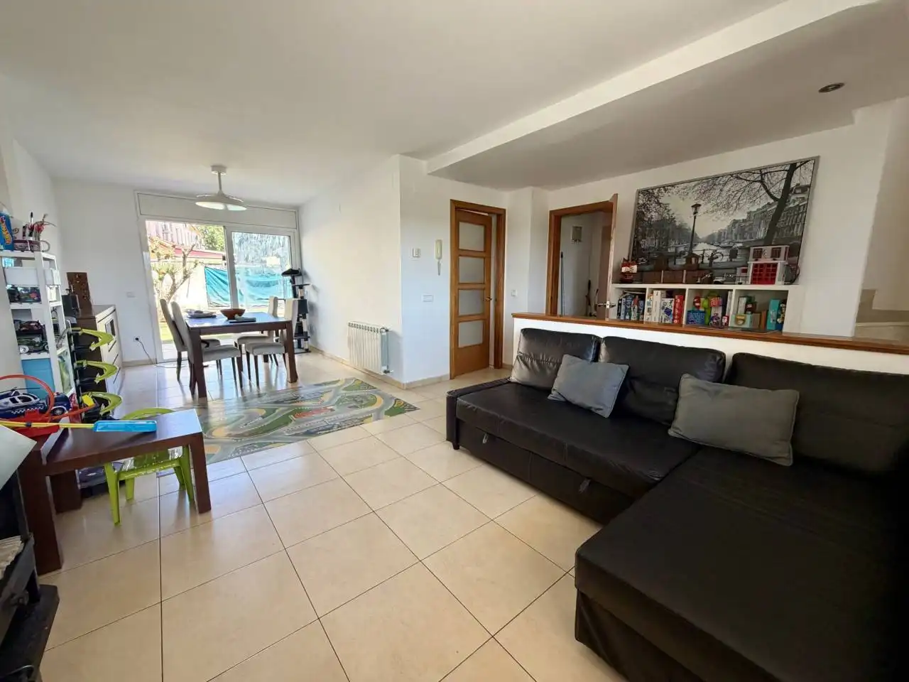 Sala de estar de Casa adosada en venta en Vidreres con Calefacción, Jardín privado y Terraza
