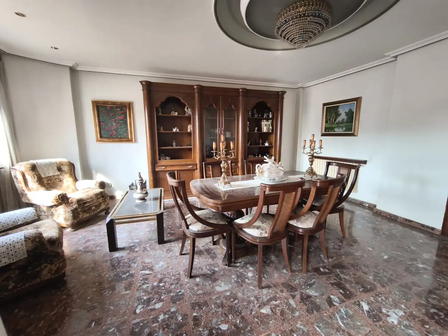 Dining room of Flat for sale in Alfaro  with Terrace, Furnished and Balcony