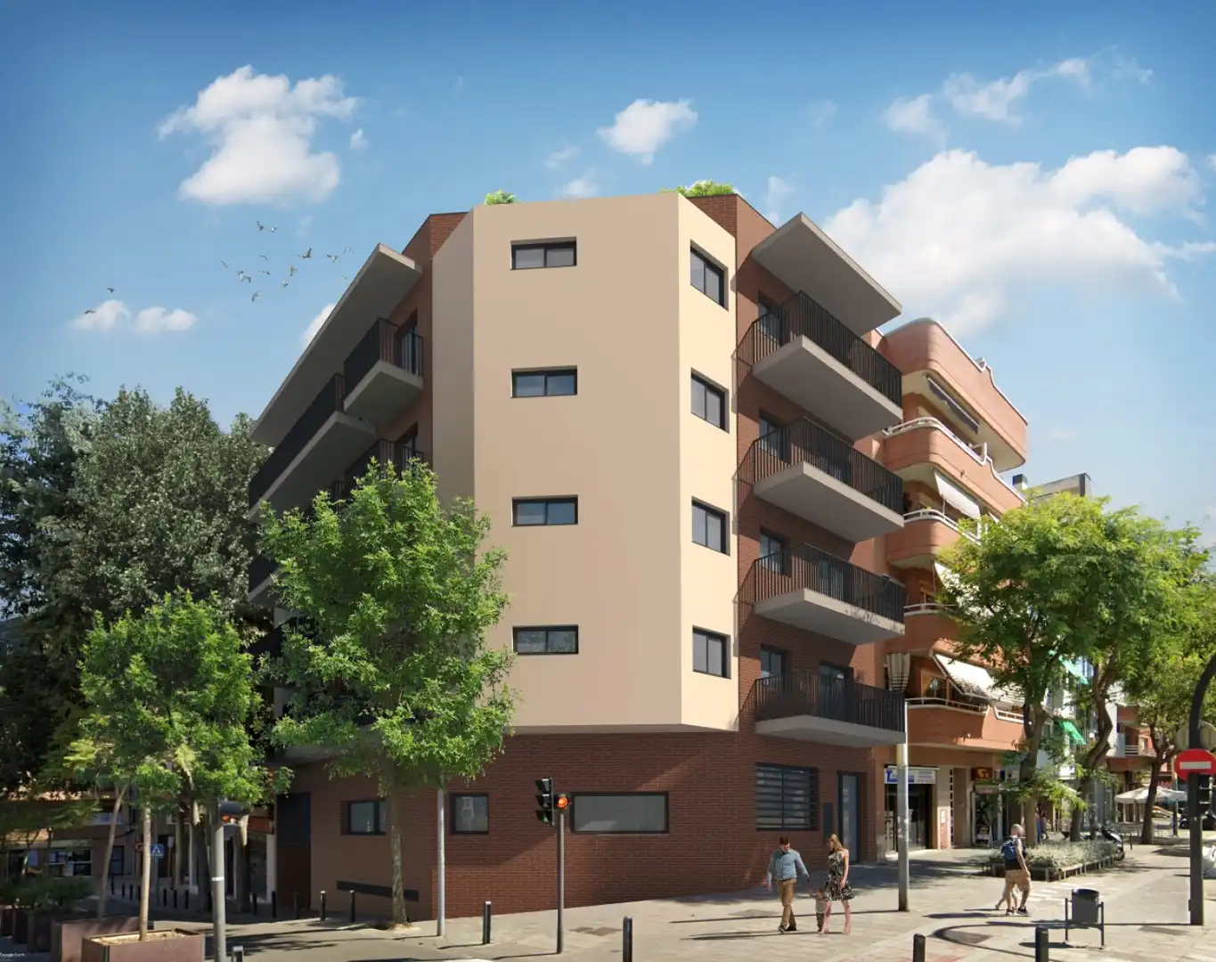 Vista exterior de Piso en venta en Cornellà de Llobregat con Calefacción, Parquet y Balcón