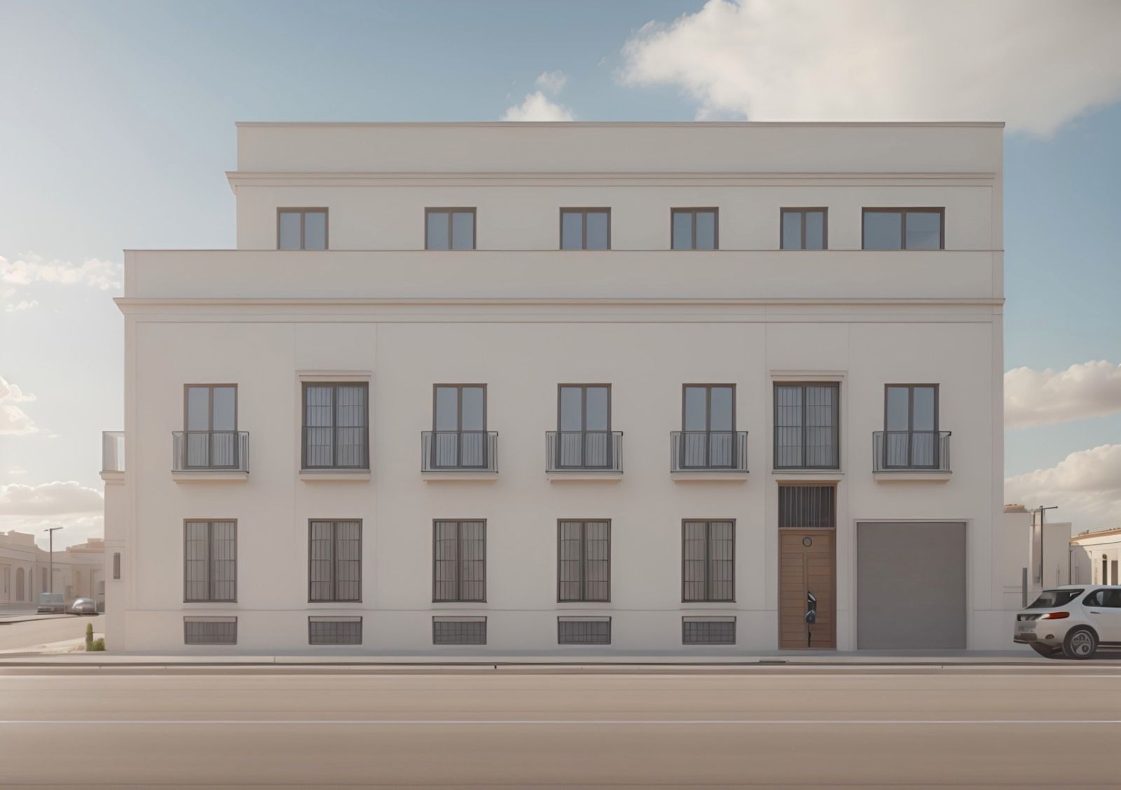 Vista exterior de Piso en venta en Sanlúcar de Barrameda con Aire acondicionado, Calefacción y Terraza