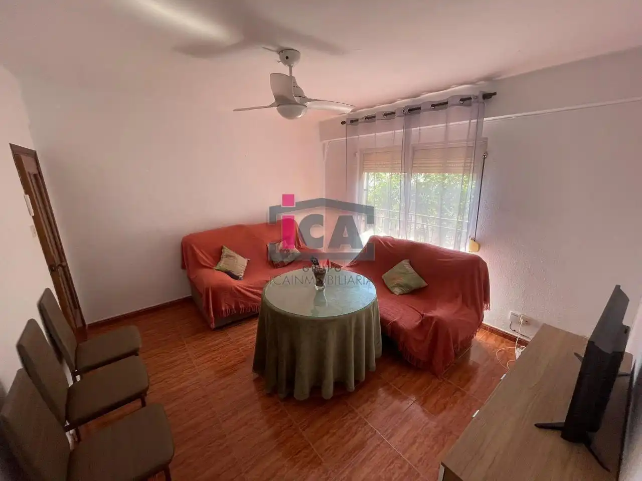 Sala de estar de Piso de alquiler en Cáceres con Terraza, Amueblado y Balcón