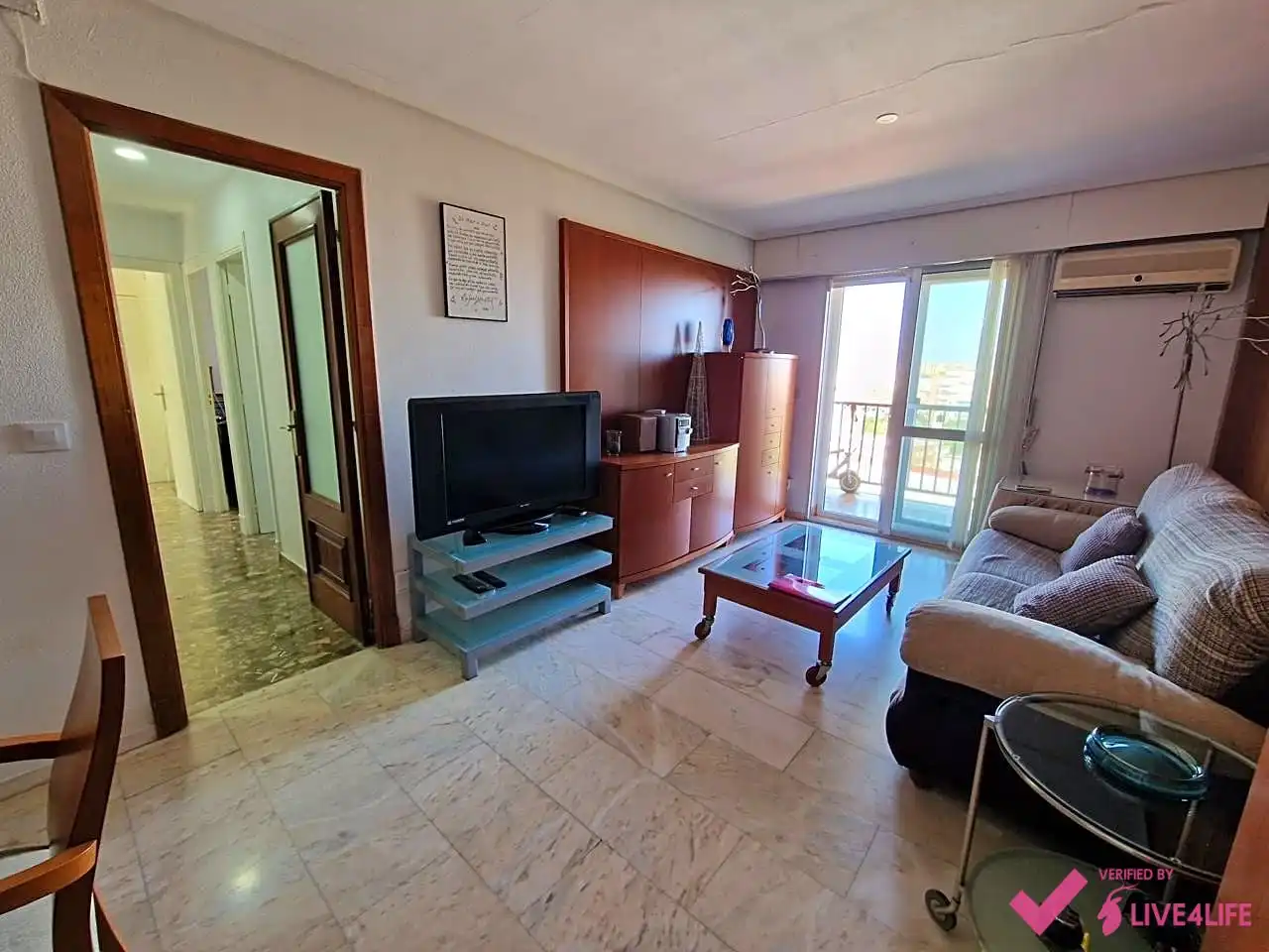 Sala de estar de Piso de alquiler en Sevilla con Aire acondicionado, Calefacción y Terraza