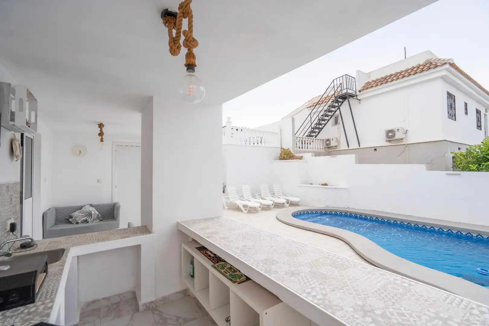 Piscina de Casa o chalet en venta en Mazarrón con Aire acondicionado, Calefacción y Jardín privado