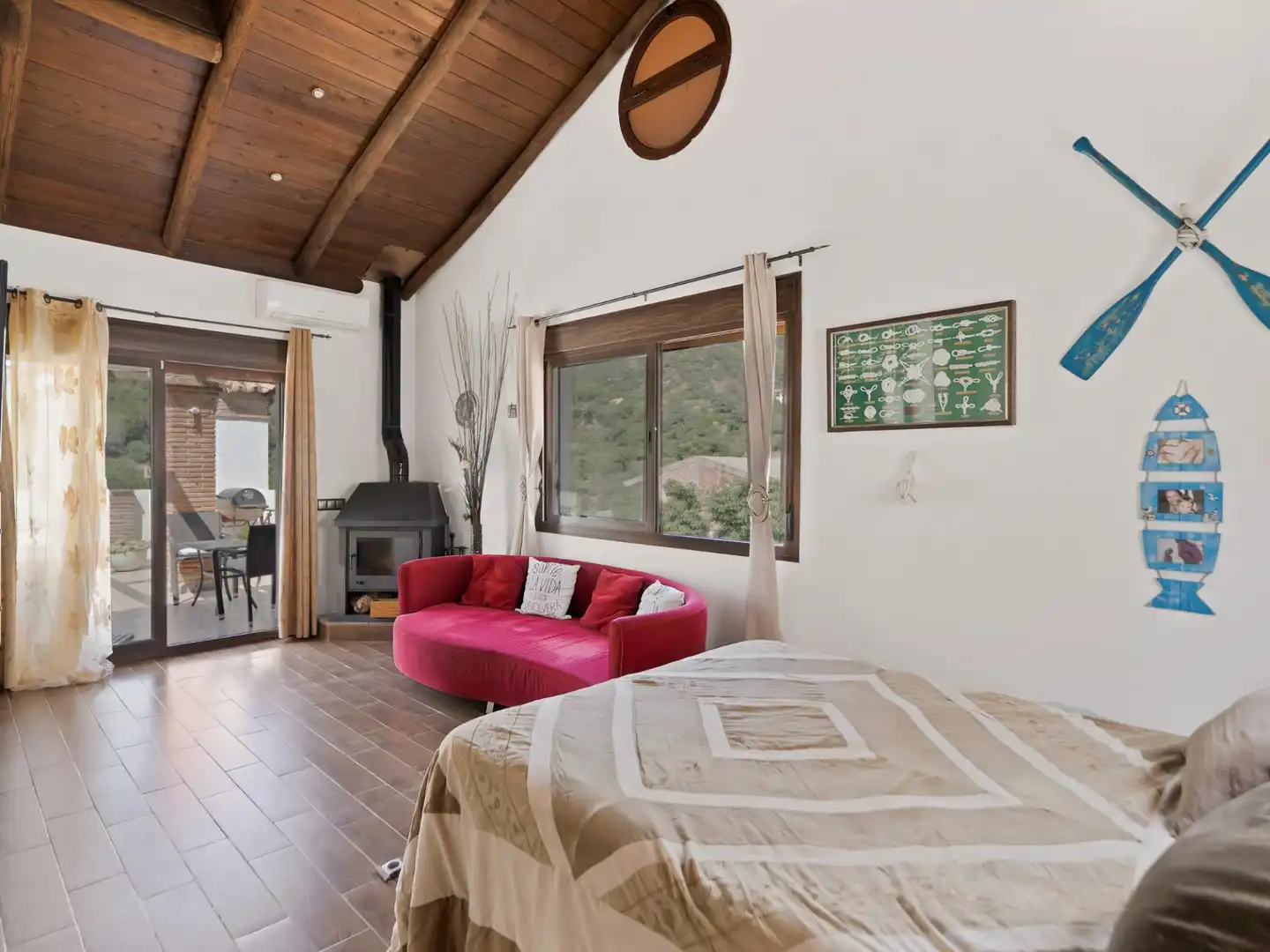 Wohnzimmer von Haus oder Chalet zum Verkauf in Ojén mit Terrasse
