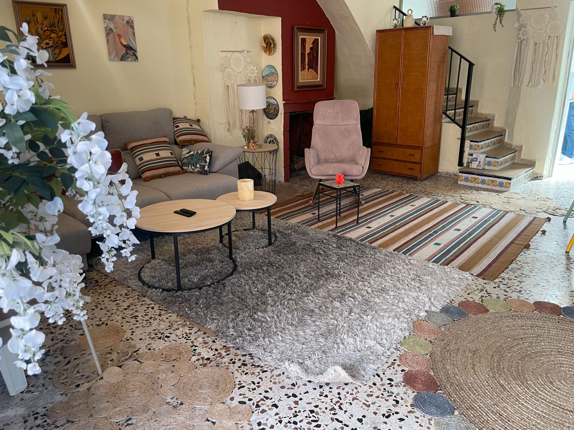 Sala d'estar de Casa o xalet en venda en Guardamar de la Safor amb Aire condicionat, Terrassa i Moblat