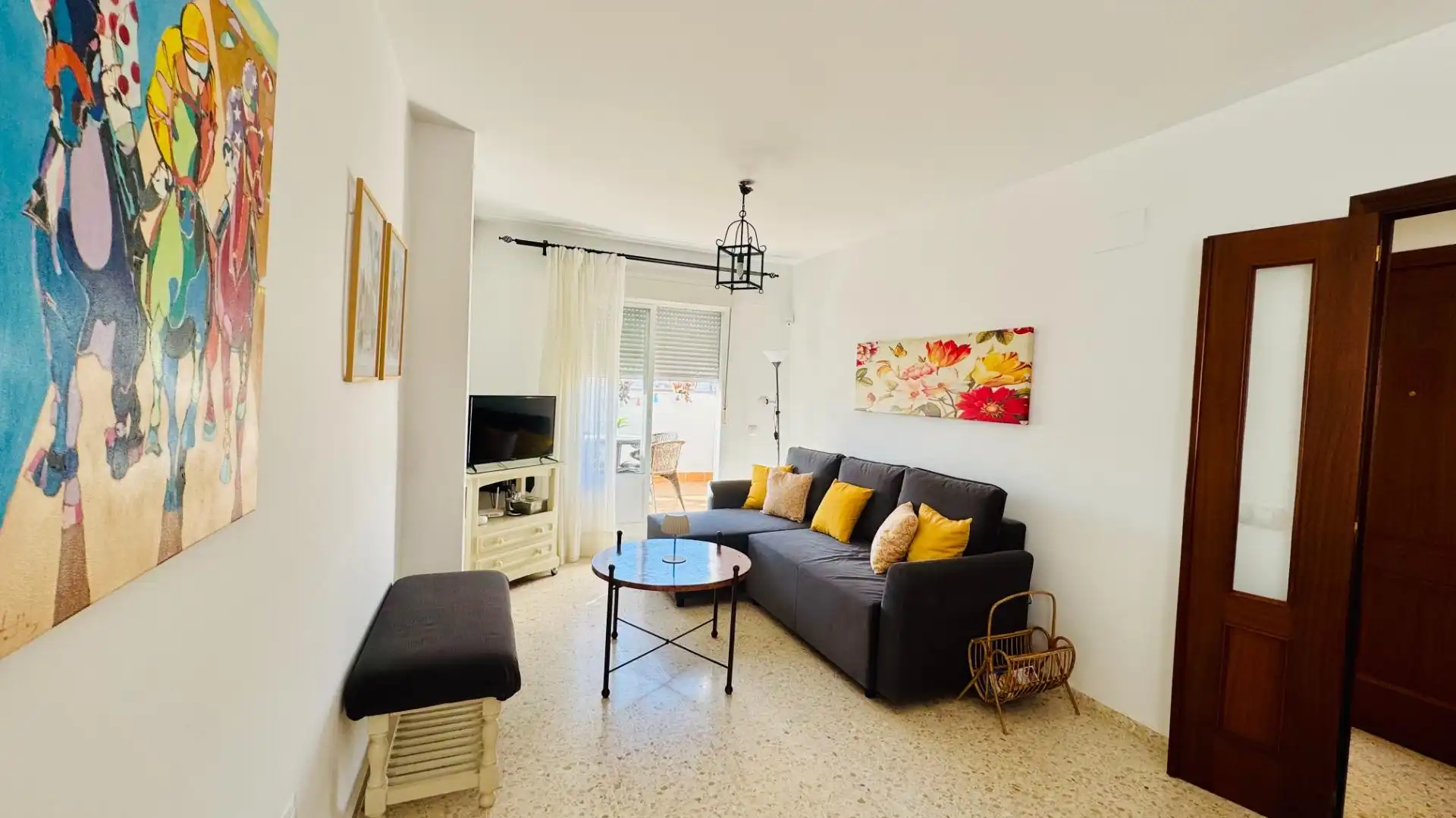 Sala d'estar de Àtic en venda en Sanlúcar de Barrameda amb Aire condicionat, Terrassa i Alarma