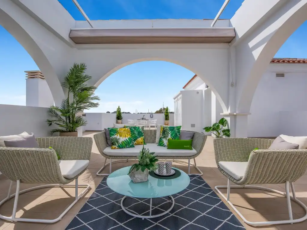Terrace of Apartments for sale in Rojales  with Air Conditioner, Private garden and Community pool