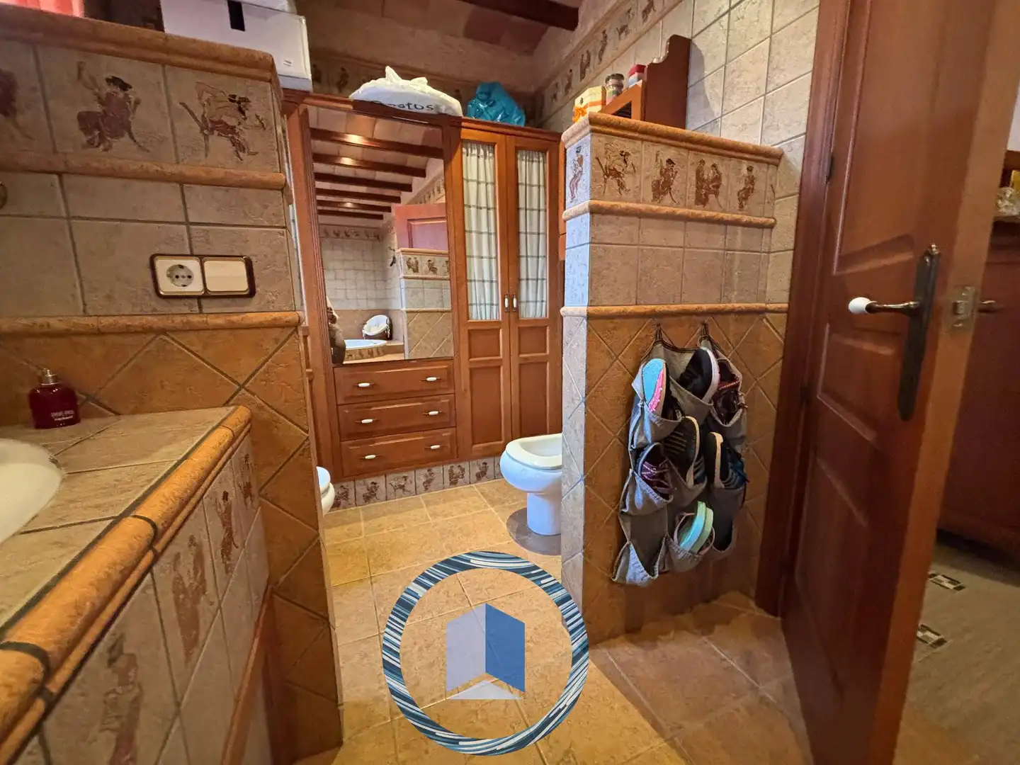Baño de Casa o chalet en venta en Alcalá de Guadaira con Aire acondicionado, Jardín privado y Terraza
