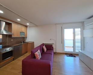 Wohnzimmer von Wohnung miete in Òdena mit Heizung, Parkett und Terrasse