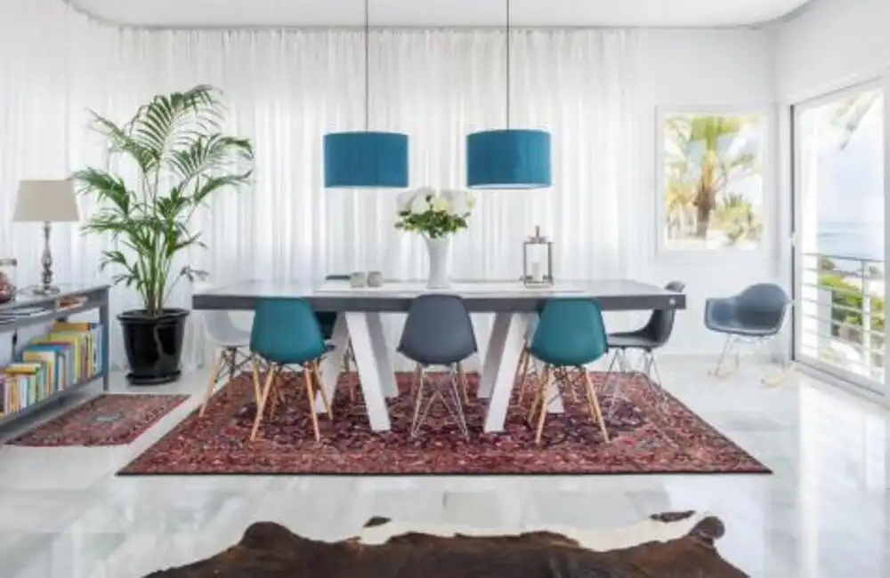 Dining room of Apartments for rent in Marbella  with Private garden, Terrace and Swimming Pool