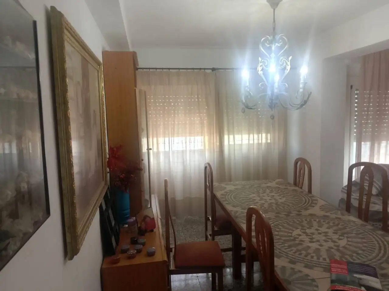 Esszimmer von Wohnung zum Verkauf in Oliva mit Klimaanlage, Möbliert und Balkon