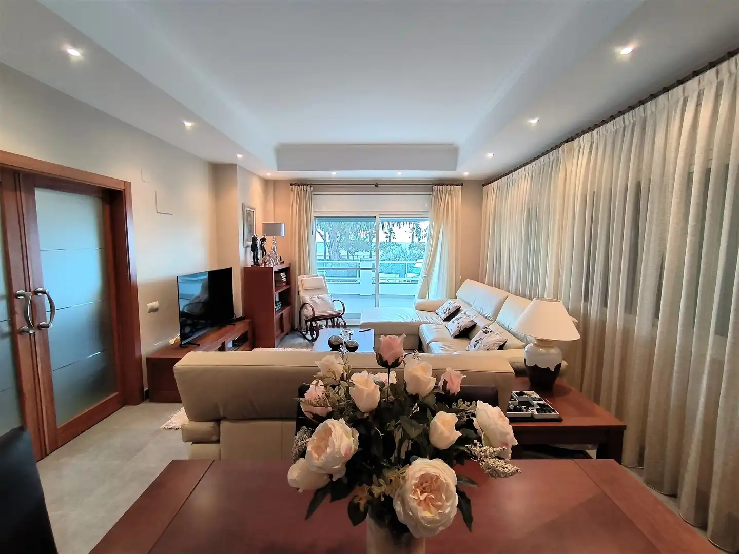Sala de estar de Casa o chalet en venta en Alcanar con Aire acondicionado, Jardín privado y Terraza