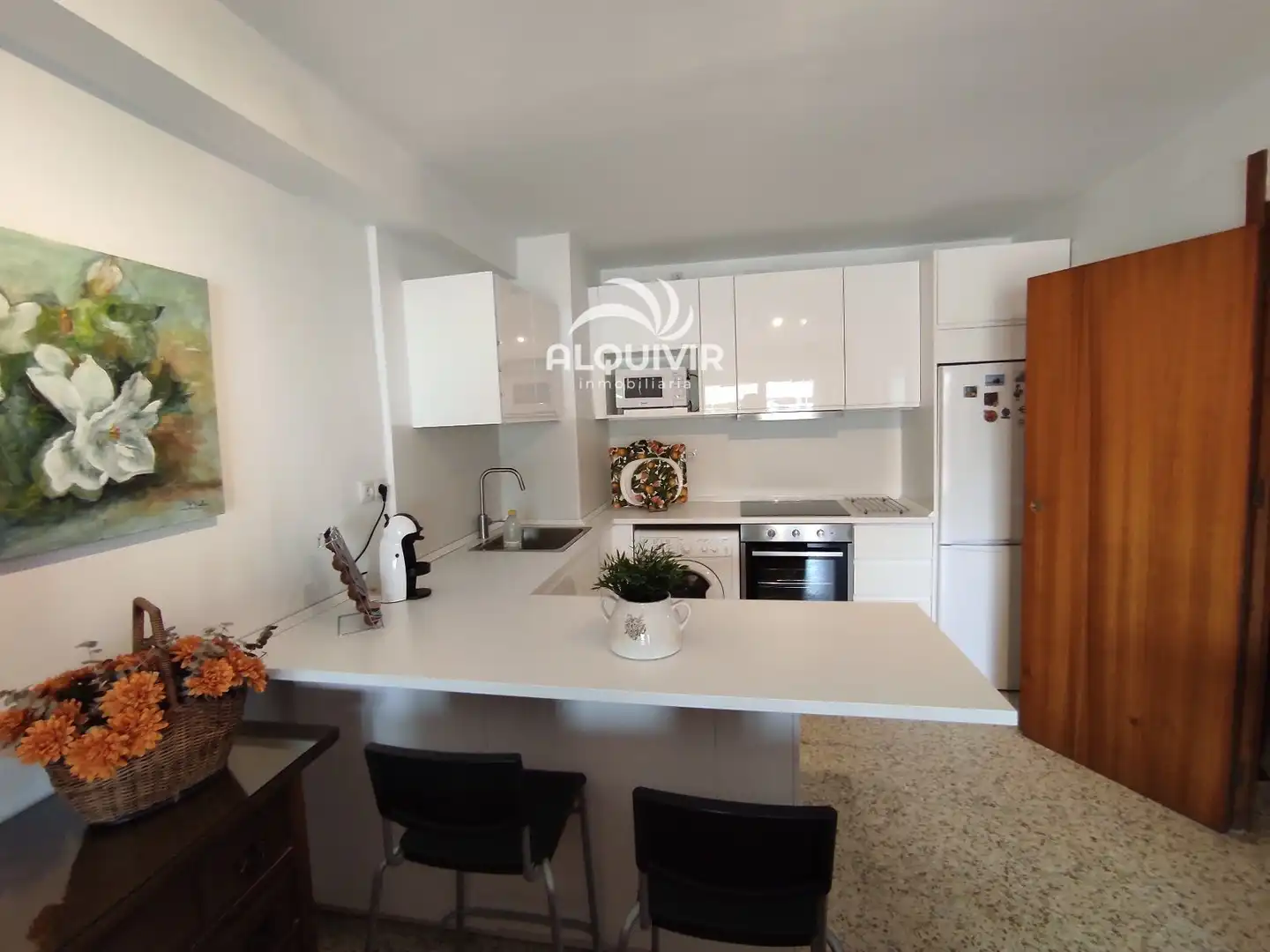Kitchen of Flat for rent in Almonte  with Air Conditioner, Terrace and Furnished