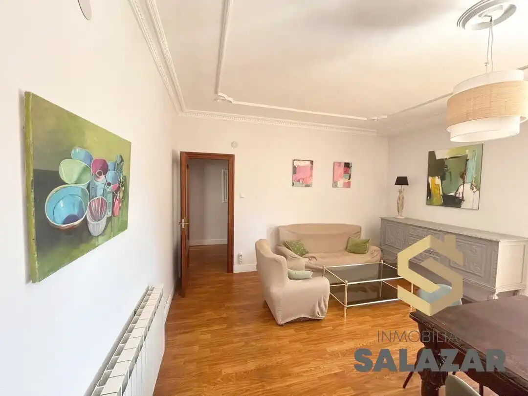 Sala d'estar de Pis de lloguer en Bilbao  amb Calefacció i Terrassa