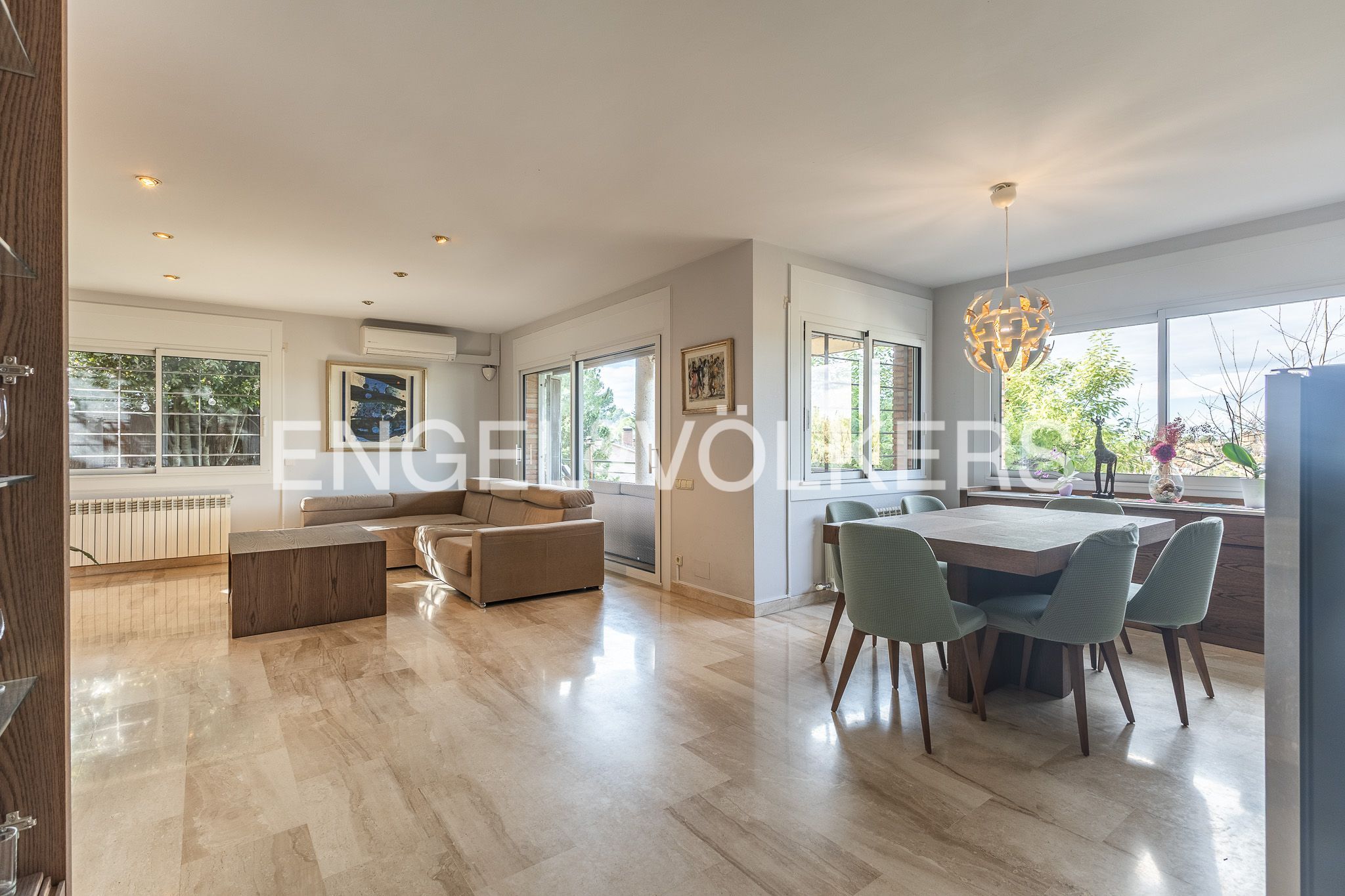 Dining room of House or chalet for sale in Sant Cugat del Vallès  with Air Conditioner, Heating and Private garden