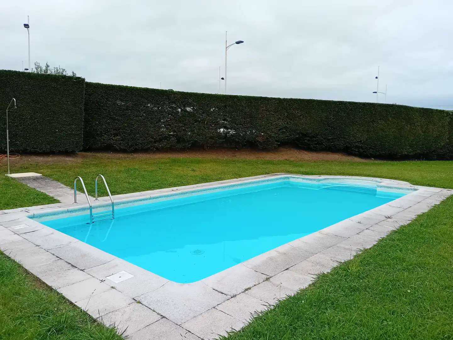 Swimming pool of Flat for rent in Miengo  with Heating, Furnished and Community pool