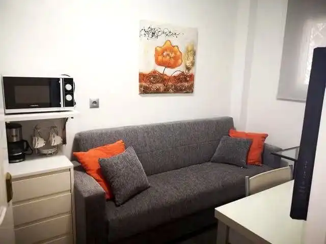 Sala d'estar de Estudi de lloguer en Sevilla amb Moblat