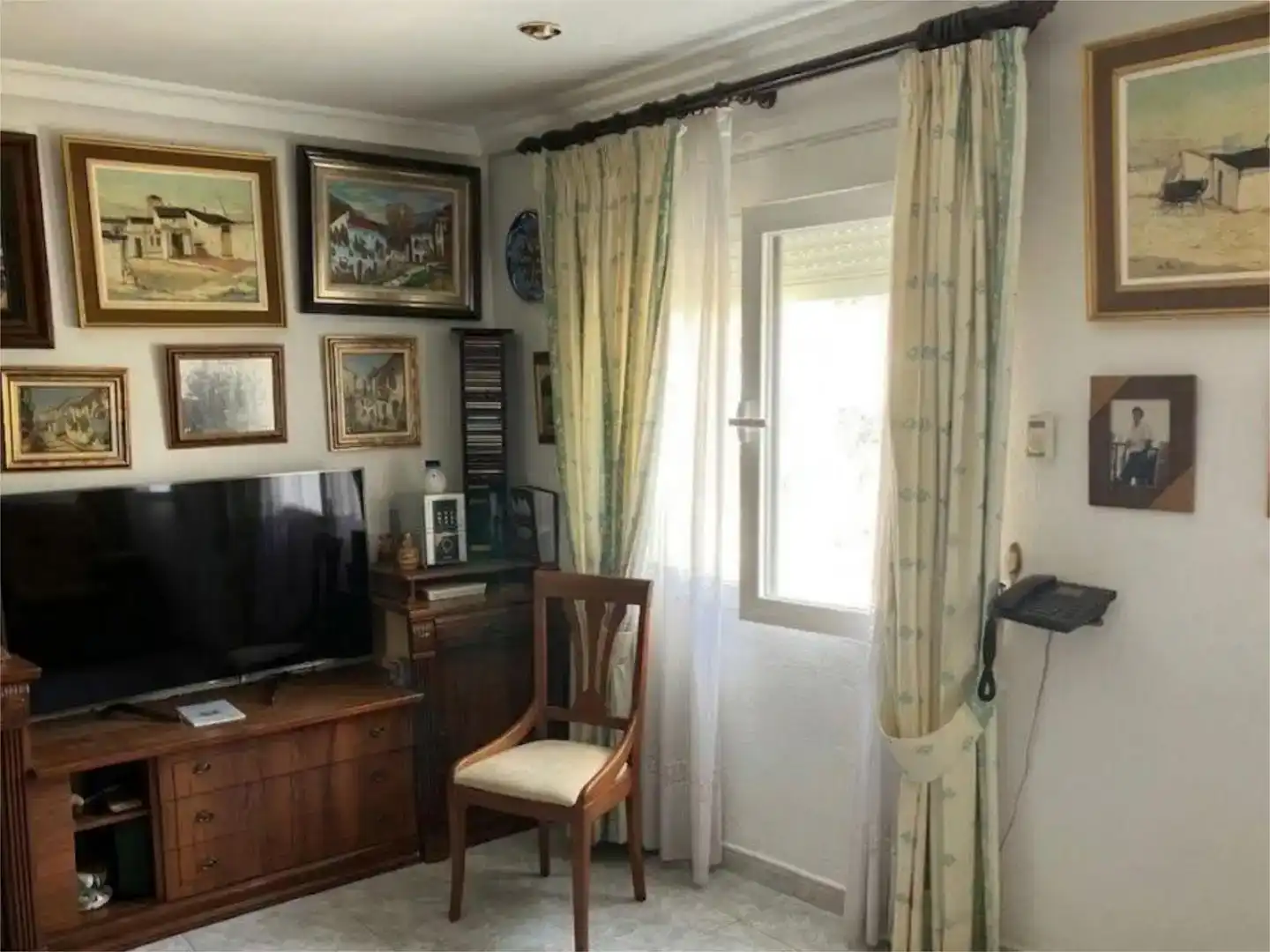 Sala d'estar de Pis en venda en Málaga Capital amb Aire condicionat