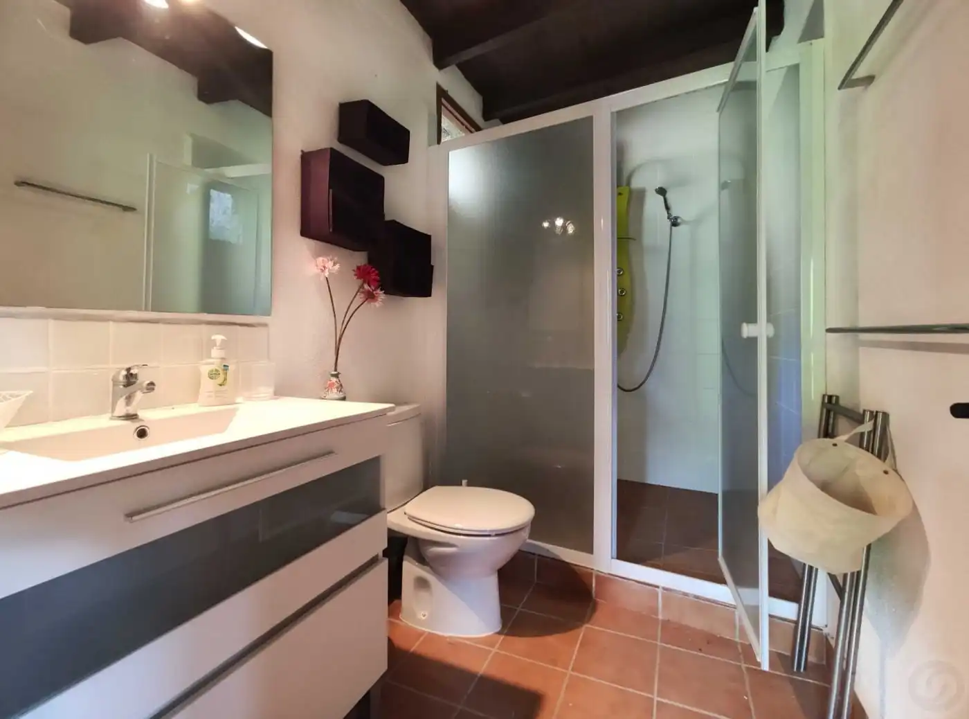 Bathroom of Houses for sale in La Vall de Bianya  with Heating, Terrace and Storage room