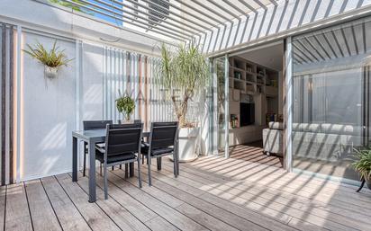 Terrace of Single-family semi-detached for sale in  Barcelona Capital  with Air Conditioner and Terrace