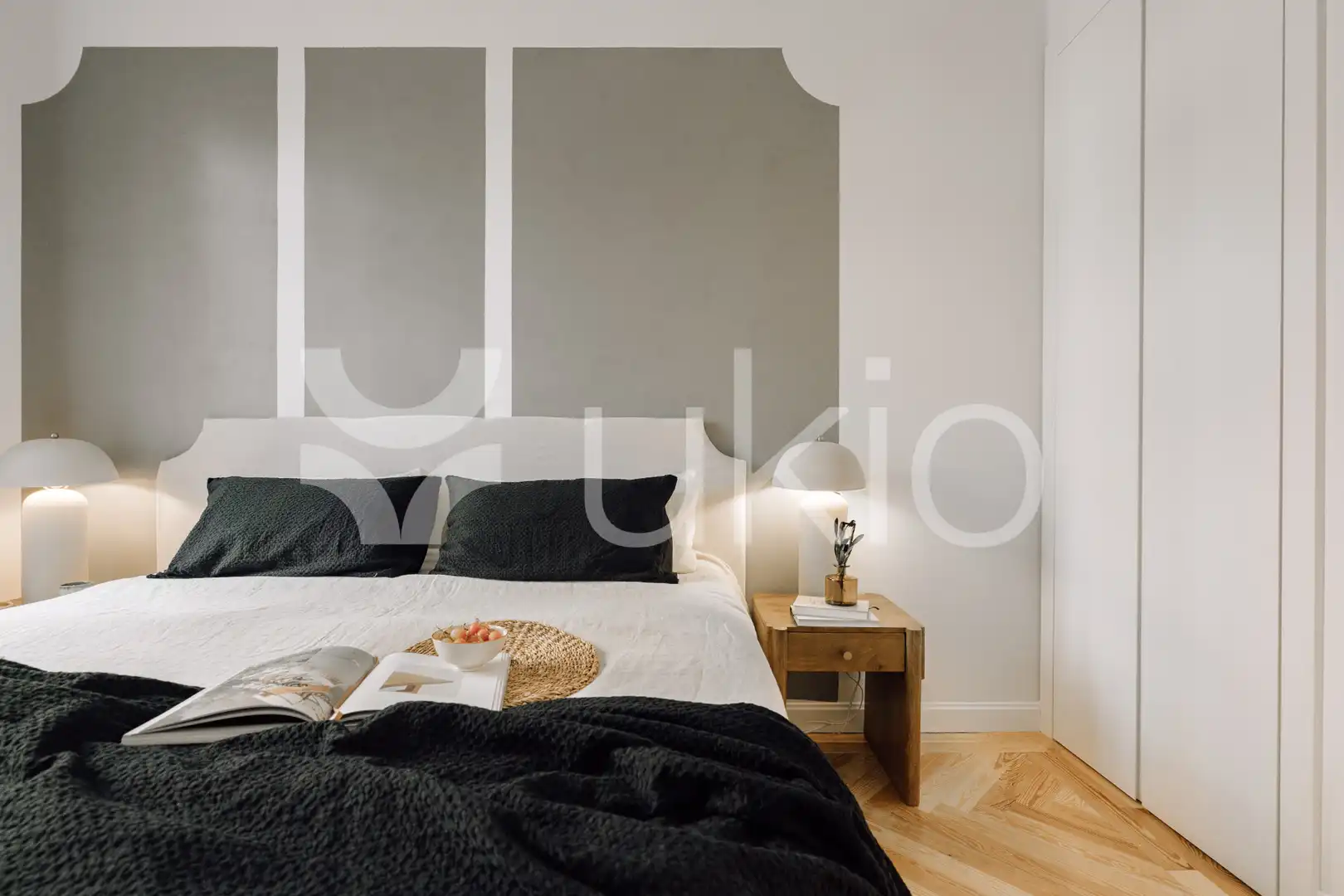 Habitación de Apartamento de alquiler en Madrid con Aire acondicionado, Calefacción y Amueblado