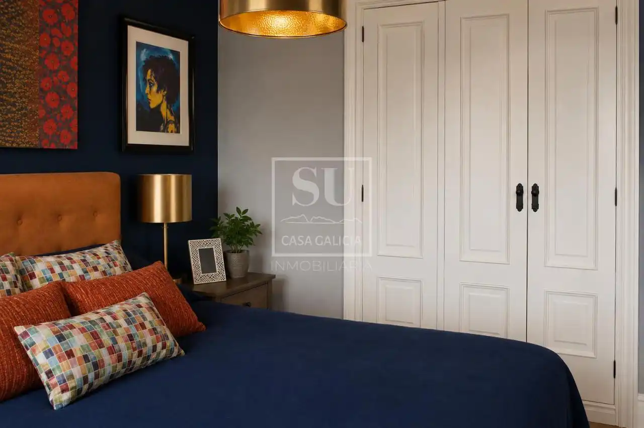 Habitación de Casa adosada en venta en Baiona con Calefacción, Jardín privado y Terraza