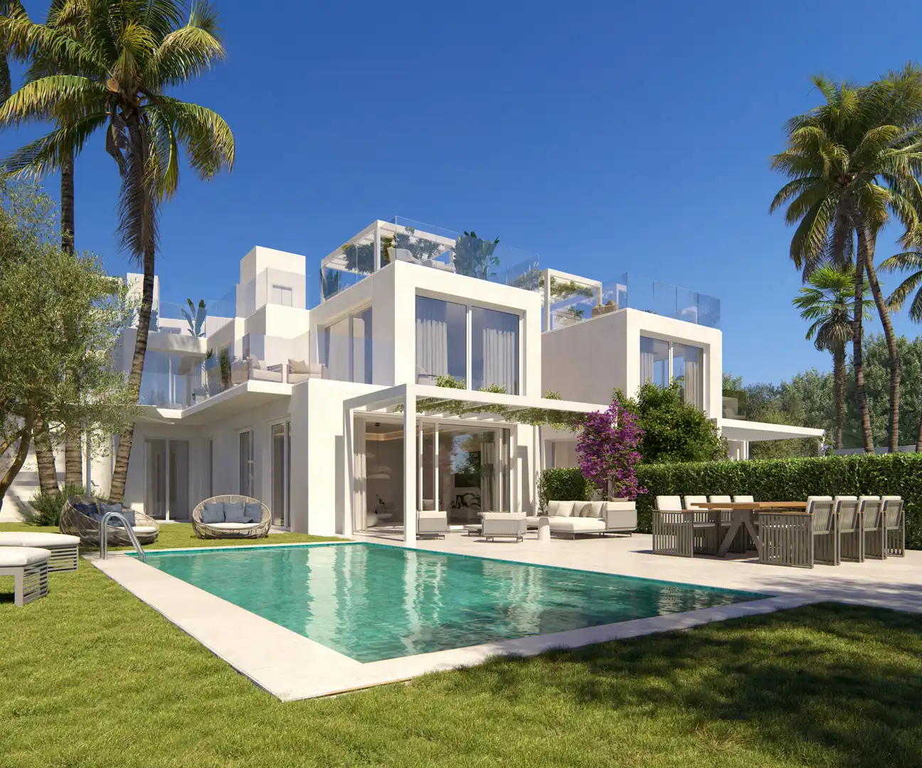 Jardí de Casa o xalet en venda en Mijas amb Aire condicionat, Jardí privat i Terrassa