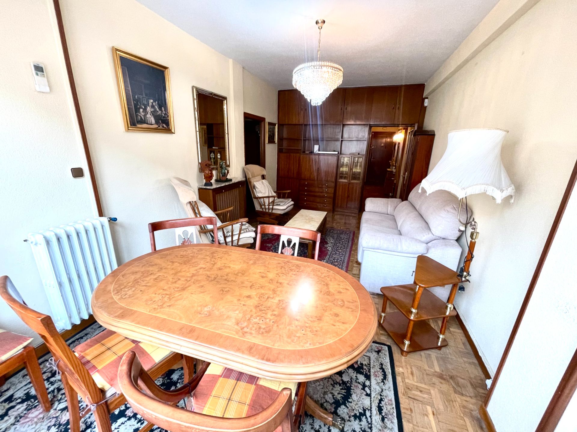 Sala de estar de Piso en venta en  Madrid Capital con Aire acondicionado, Calefacción y Parquet