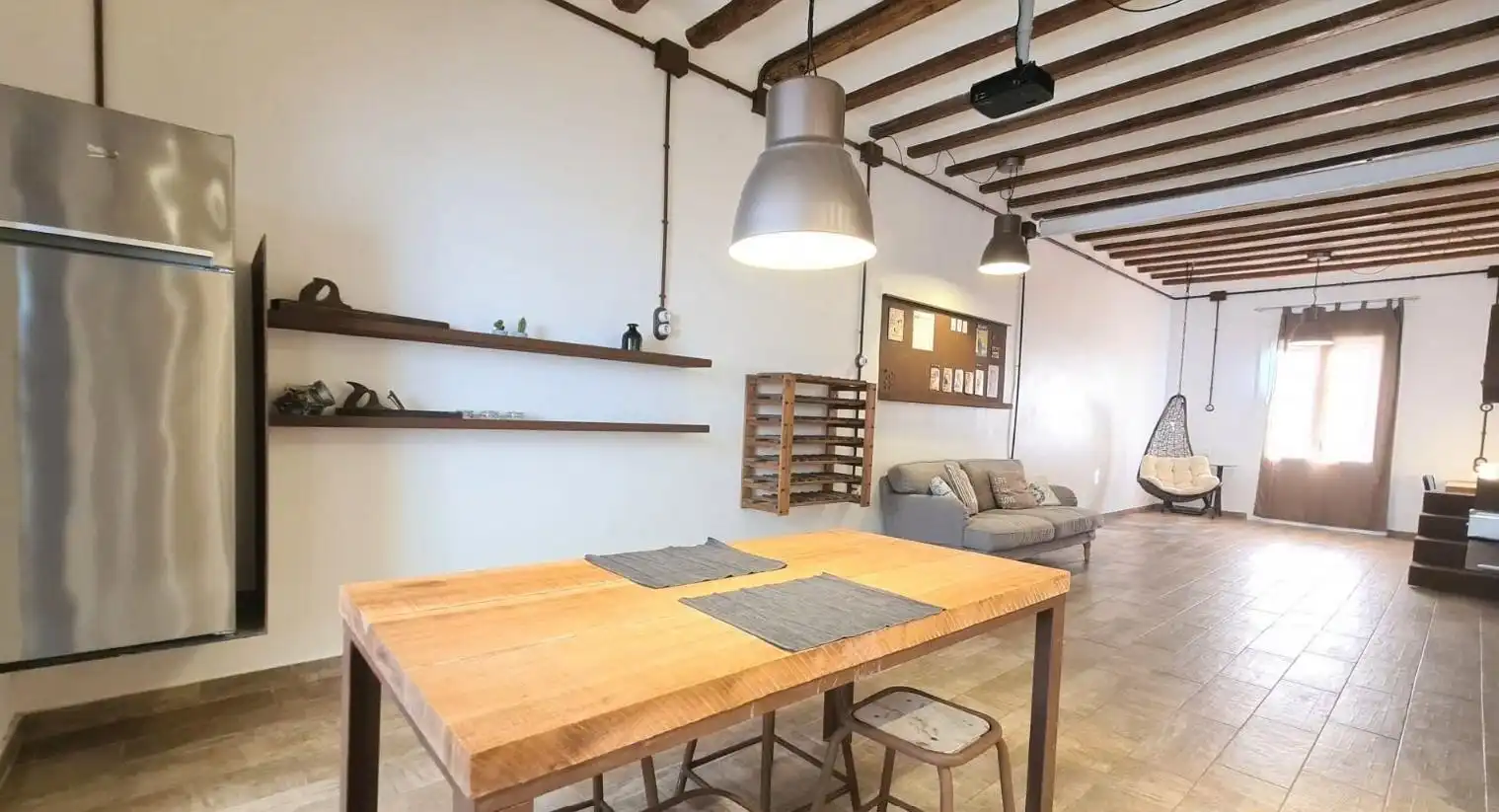 Dining room of Lofts for sale in Barcelona  with Air Conditioner, Oven and Balcony